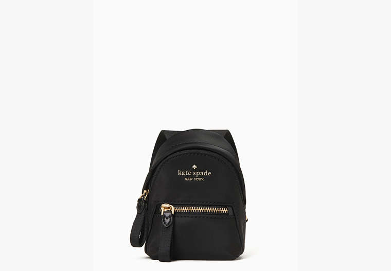 Chelsea Micro Backpack Key Chain, Black, Product