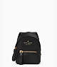 Chelsea Micro Backpack Key Chain, Black, ProductTile