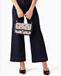 Audrey Apple Flap Crossbody Bag, Black Multi, Product