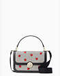 Audrey Apple Flap Crossbody Bag, Black Multi, Product