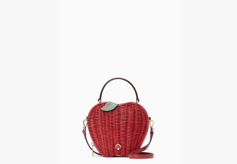 Honeycrisp Apple Basket Crossbody Bag, Red Multi, Product