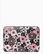 Dahlia Floral Printed Laptop Sleeve, Pink Multi, Product