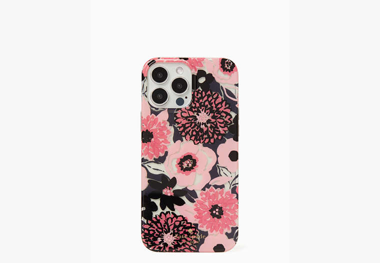 Jeweled Dahlia Floral iPhone 13 Pro Max Case, Pink Multi, Product