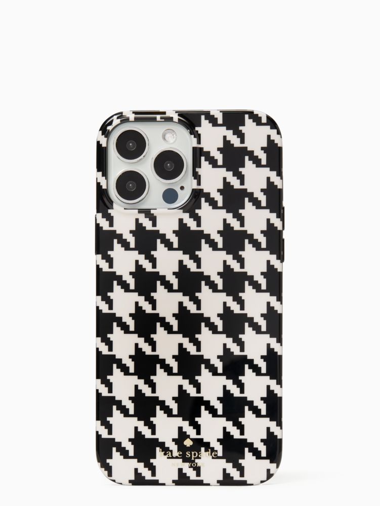 Houndstooth Printed Resin I Phone 13 Pro Max Case | Kate Spade Surprise