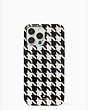 Houndstooth Printed Resin Ipphone 13 Pro Max Case, Black Multi, Product