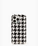 Houndstooth Printed Resin iPhone 13 Pro Case, Black Multi, ProductTile