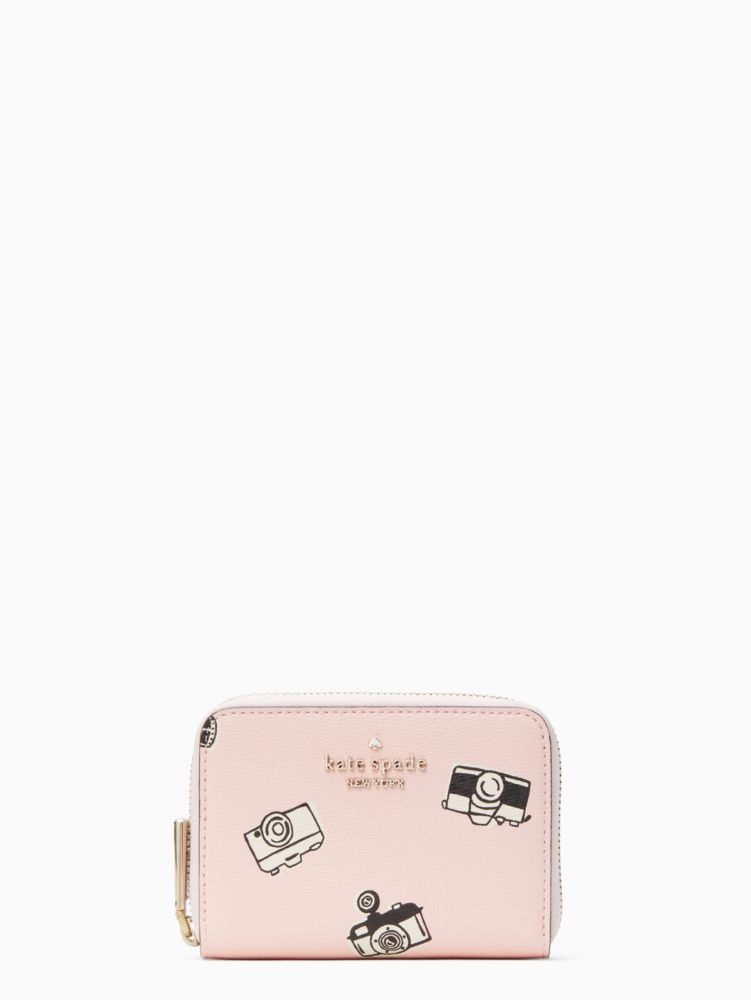 Oh Snap Camera Small Zip Card Holder, Chalk Pink Multi, ProductTile