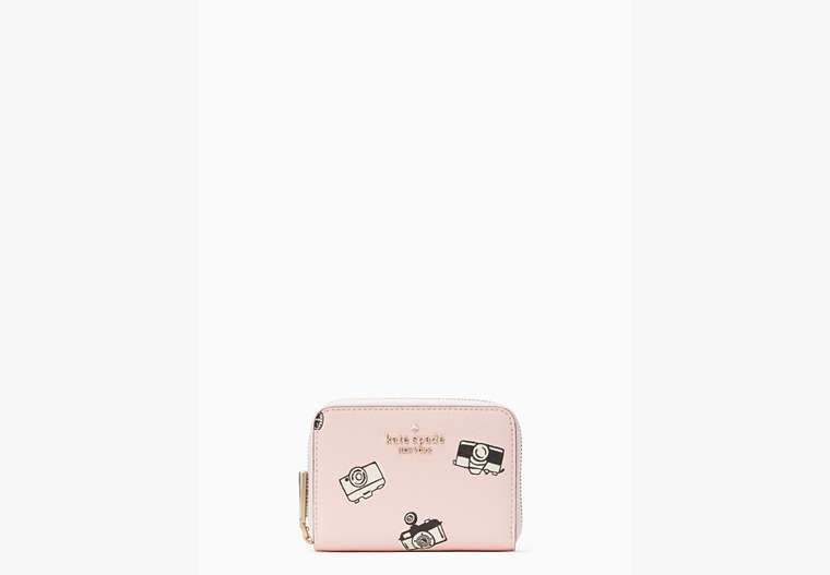 Oh Snap Camera Small Zip Card Holder, Chalk Pink Multi, Product image number 0
