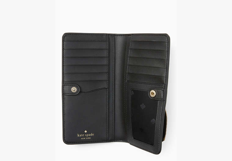 Staci Large Slim Bi Fold Wallet, Black Multi, Product