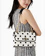 Natalia Medium Flap Shoulder Bag, Cream Multi, Product