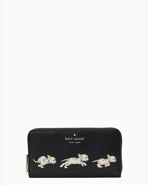 Disney X Kate Spade New York Large Continental 101 Dalmatians Wallet, Black Multi, ProductTile