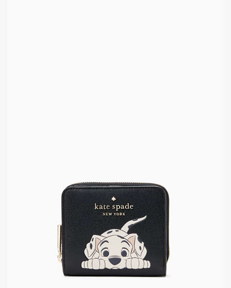 Disney X Kate Spade New York Small Zip Around 101 Dalmatians Wallet, Black Multi, ProductTile