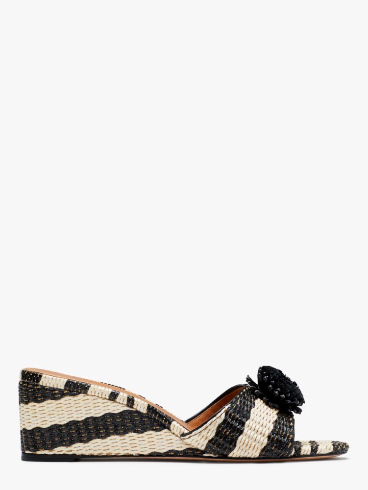 kate spade disco raffia platform sandals