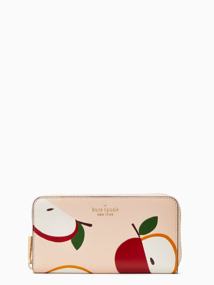 Honeycrisp Red Apple Continental Wallet | Kate Spade Surprise
