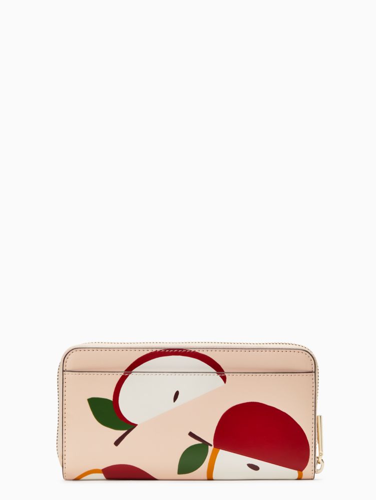 Honeycrisp Red Apple Continental Wallet | Kate Spade Surprise