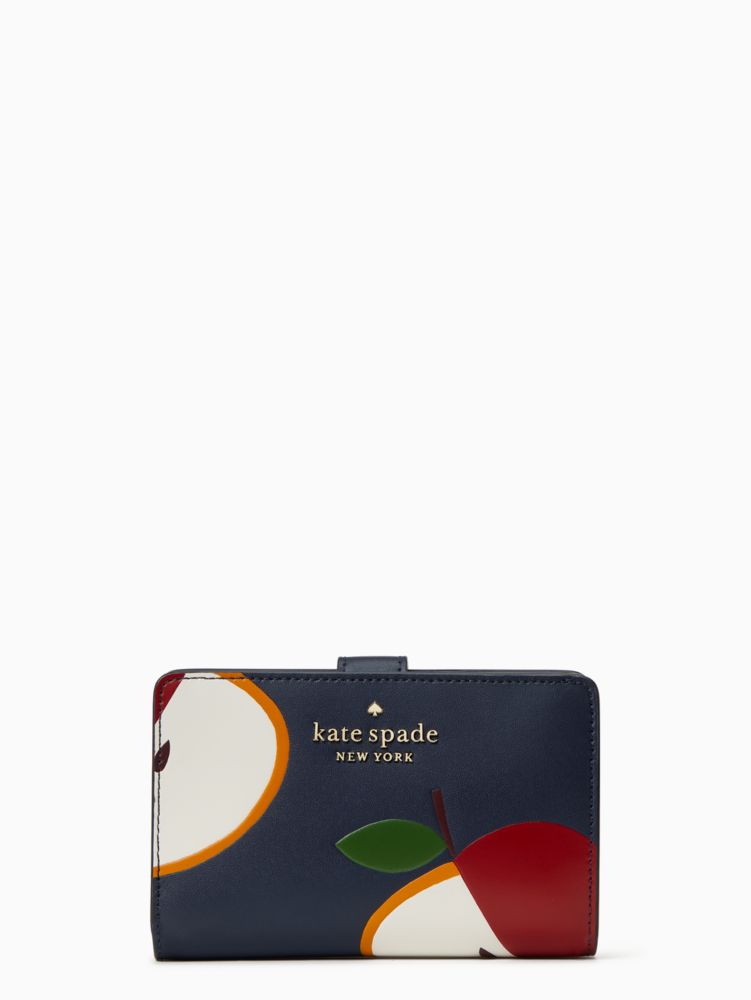 Honeycrisp Apple Medium Compartment Bifold Wallet | Kate Spade Surprise