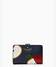 Honeycrisp Apple Medium Compartment Bifold Wallet, Blue Multi, ProductTile