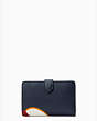 Honeycrisp Apple Medium Compartment Bifold Wallet, Blue Multi, Product