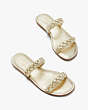 Kate Spade,Miami Slide Sandals,sandals,Pale Gold