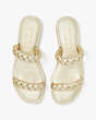 Miami Slide Sandals, Pale Gold, Product