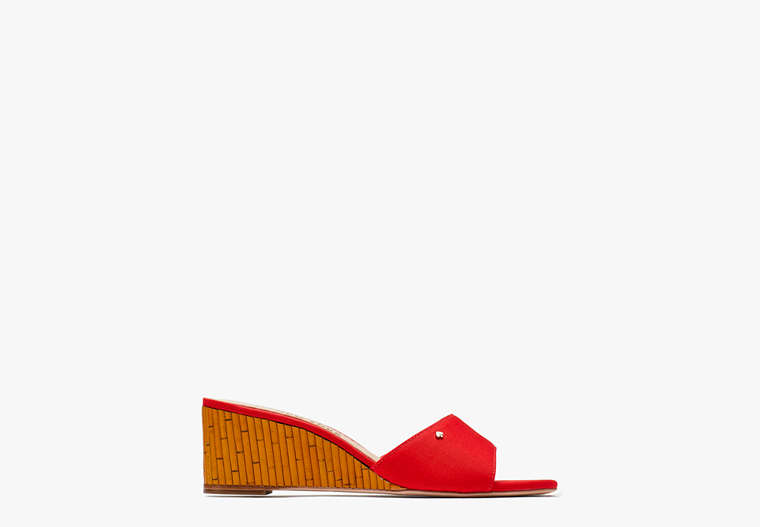 Meena Slide Sandals, Bright Red, Product image number 0