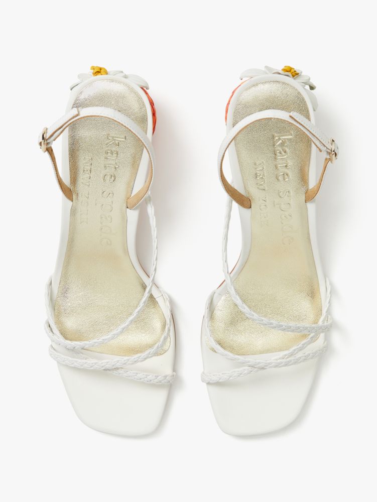 Valencia Blossom Sandals, Optic White Multi, Product