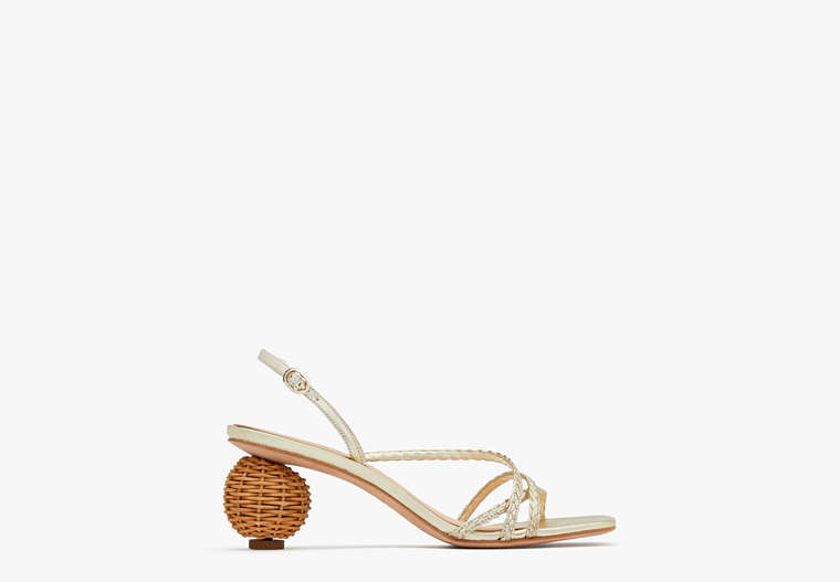 Kate Spade,Valencia Sandals,sandals,Evening,Pale Gold image number 0