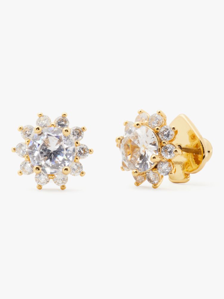 Sunny Stone Halo Studs, Clear, ProductTile