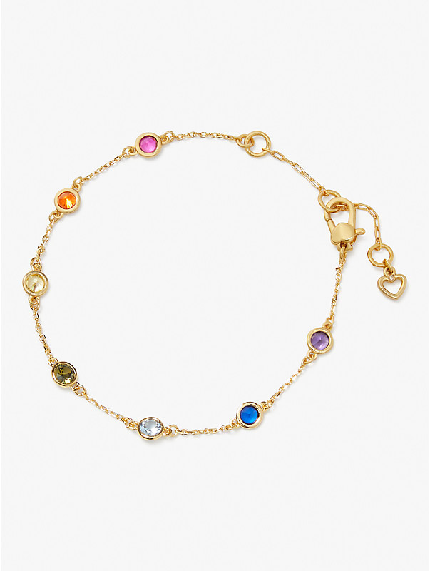 rainbow dot linear bracelet, , rr_large