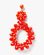 Marguerite Beaded Earrings, Coral, Product