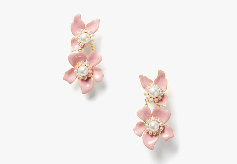 Flora Statement Earrings, Blush, Product
