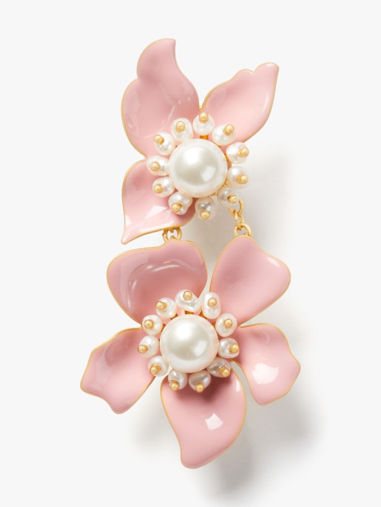 Flora Statement Earrings, Blush, Product