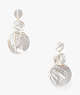 Liana Stacked Disc Earrings, White, ProductTile