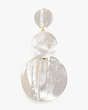 Liana Stacked Disc Earrings, White, Product