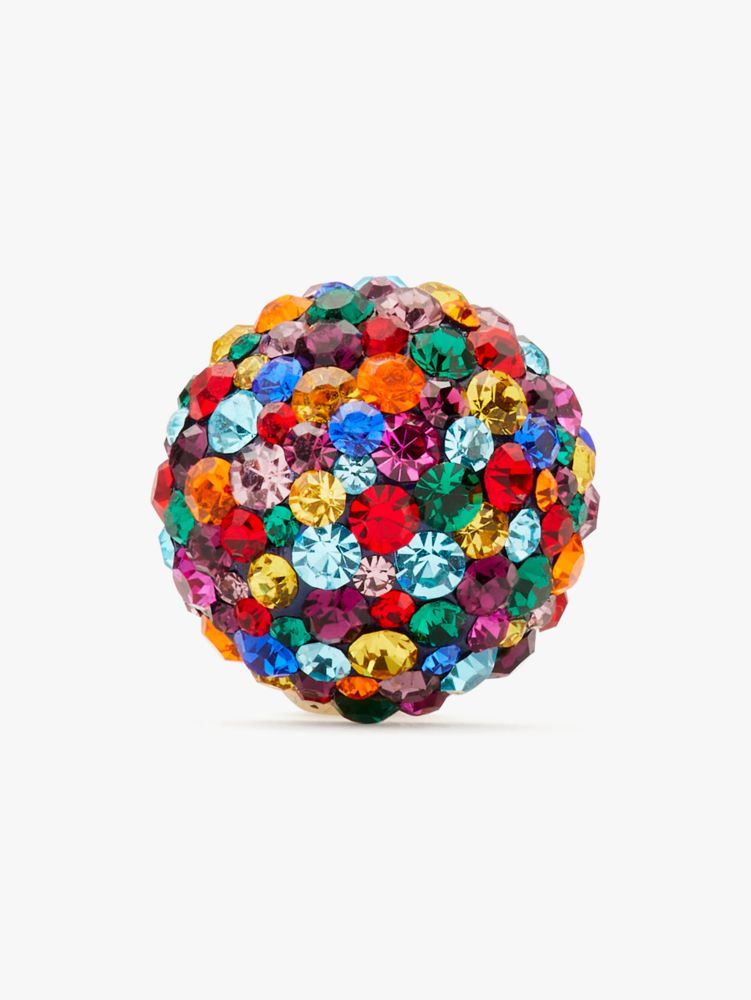 Rainbow Pavé Dome Studs, Multi, Product