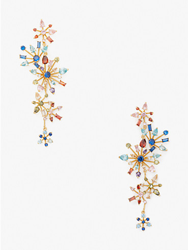 Firework Floral Statement Linear Earrings, , rr_productgrid