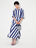 awning stripe tie-back maxi dress, , s7productThumbnail