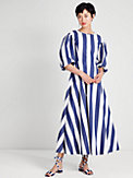 awning stripe tie-back maxi dress, , s7productThumbnail