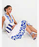 Embroidered Zigzag Floral Midi Dress, Fresh White, ProductTile
