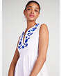Embroidered Zigzag Floral Midi Dress, , Product