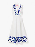 embroidered zigzag floral midi dress, , s7productThumbnail