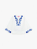 embroidered zigzag floral tunic top, , s7productThumbnail