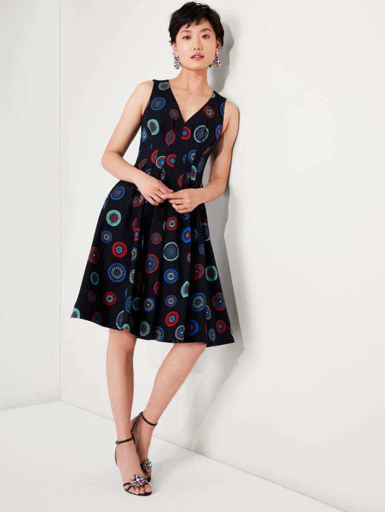 Kate Spade Firework Floral Amelia Dress