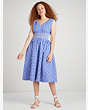 ギンガム スモック ウエスト ドレス, Blueberry, Product