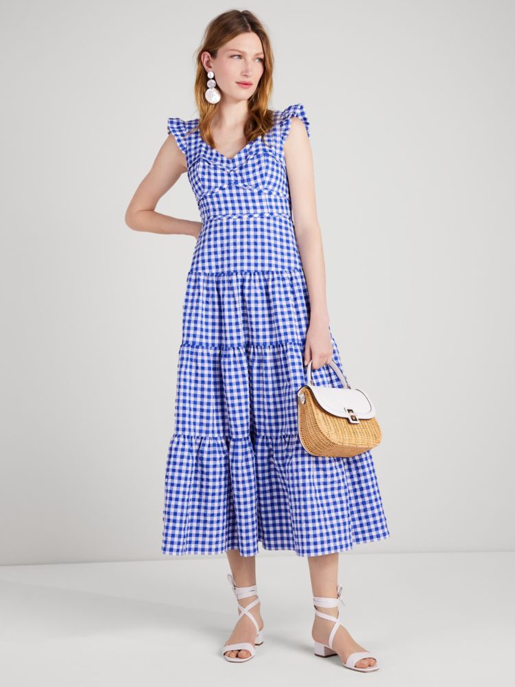 Kate spade Gingham Tiered Dress