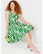 Palm Fronds Amelia Dress, Bitter Greens, Product