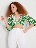 palm fronds bow-front crop top, , s7productThumbnail