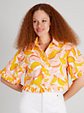 peaches ruffle crop shirt, , s7productThumbnail