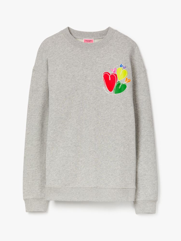 Rainbow Hearts Sweatshirt | Kate Spade New York