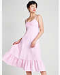 Seersucker Stripe Bow Dress, Pink Flash, Product
